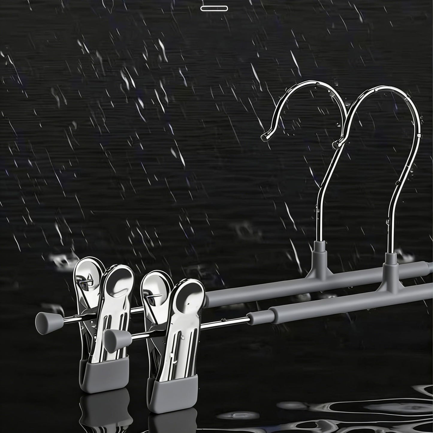 20 Pack Trouser Hanger, 30cm Pants Hangers Space Saving Skirt Hangers with Adjustable Clips,Heavy Duty Clothes Coat Garment Jeans Hangers