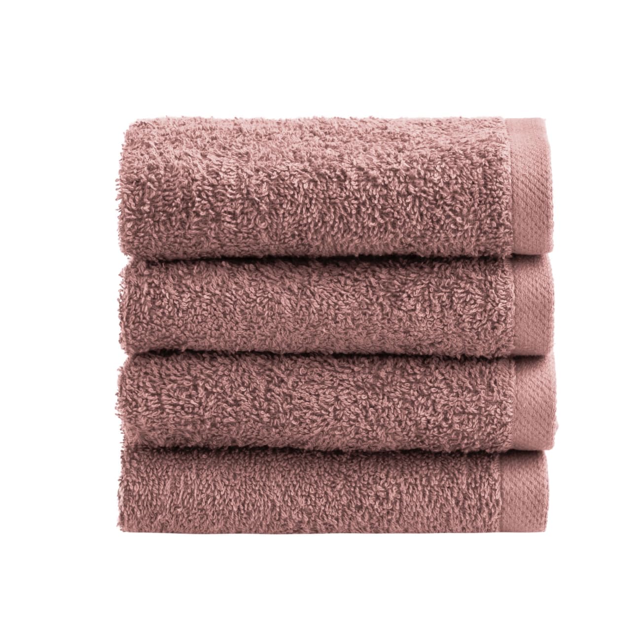 NELLA BIAGINI Minerva Bath Towels 30 x 30 cm, Set of 4, 100% Pure Terry Cotton, 420 g/m², Soft, Absorbent, Practical, Durable, Solid Colour