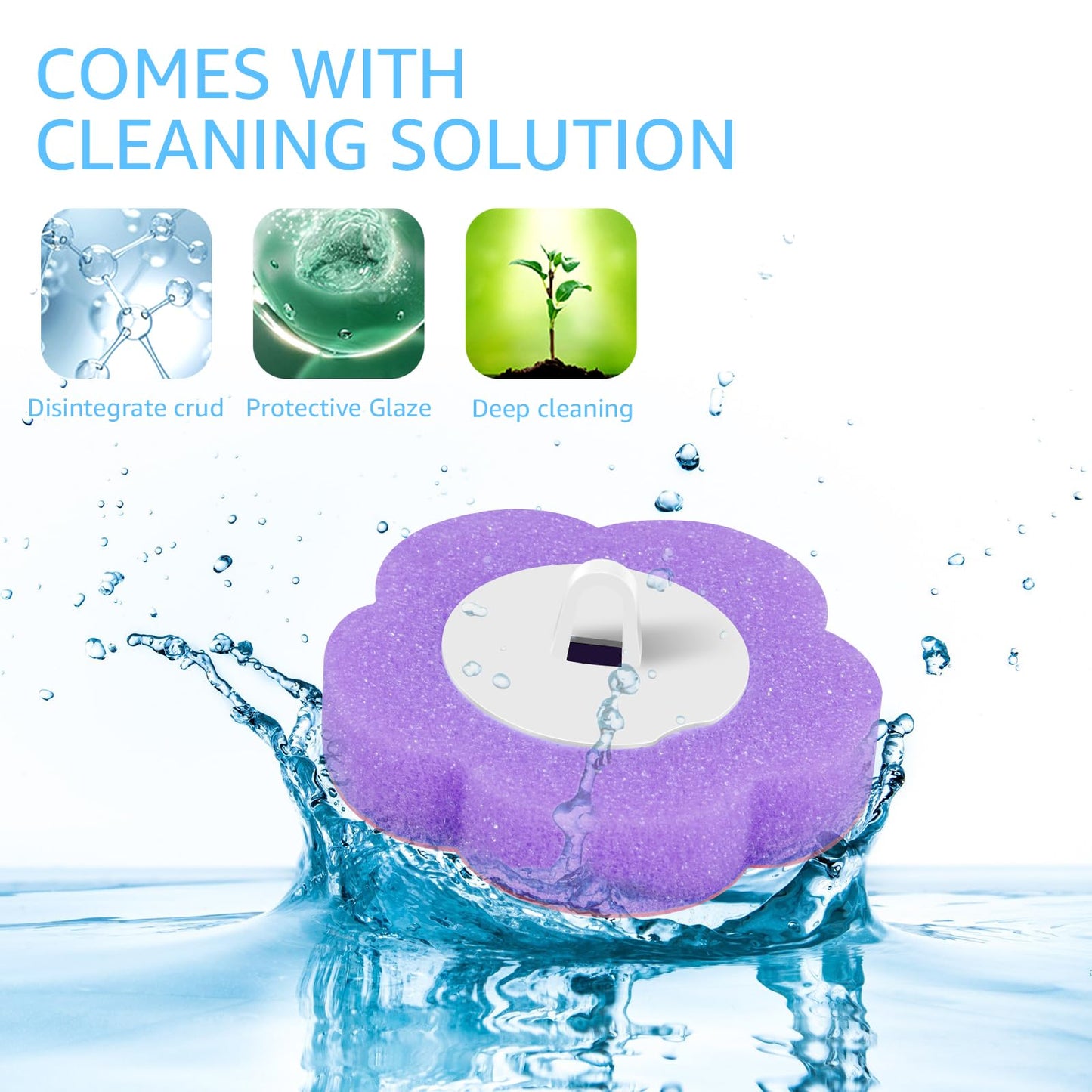 36Pcs Disposable Toilet Brush Refill Pads Deep Cleaning Toilet Brush Refill Toilet Pad Cleaners with Cleaning Fluid 3 Layer Throwable Toilets Brushs