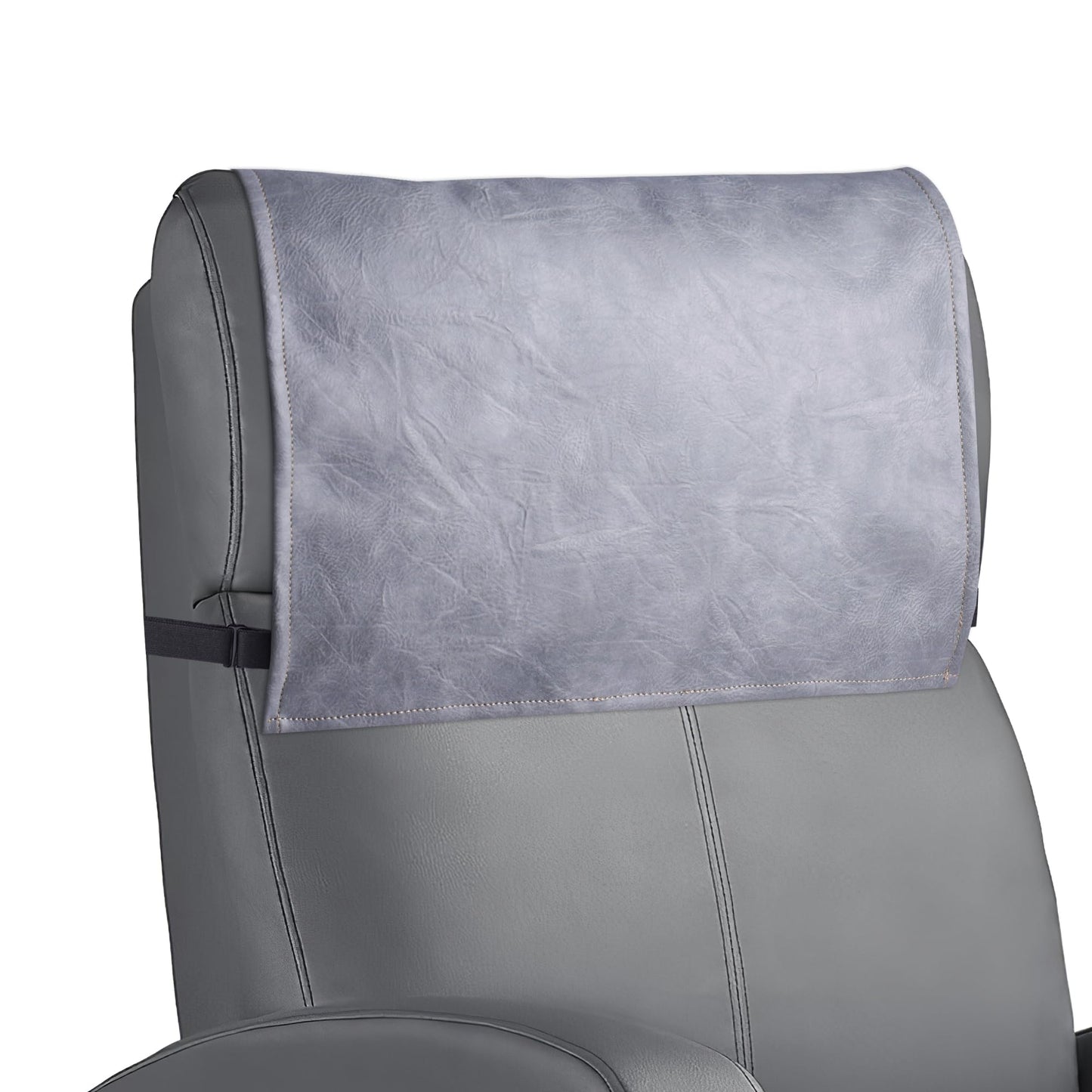 Mtzmy Recliner Headrest Protector,Non Slip Waterproof Headrest Cover,Leather Recliner Headrest Cover for Sofa,Furniture,Living Room,Office