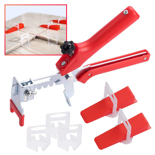 400PCS Tile Leveling System 2mm 300pcs Tile Level Wedge Spacer Plus 100pcs Resuable Wedges with A Tile Leveling Pliers