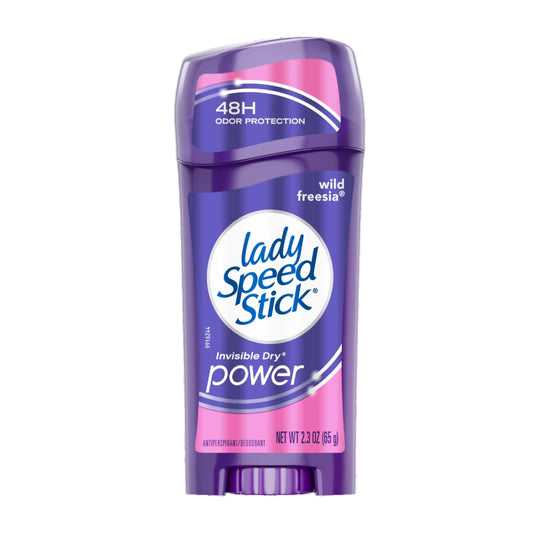 Lady Speed Stick Invisible Dry Power Antiperspirant/Deodorant, Wild Freesia, 2.3 Ounce (Pack of 6)
