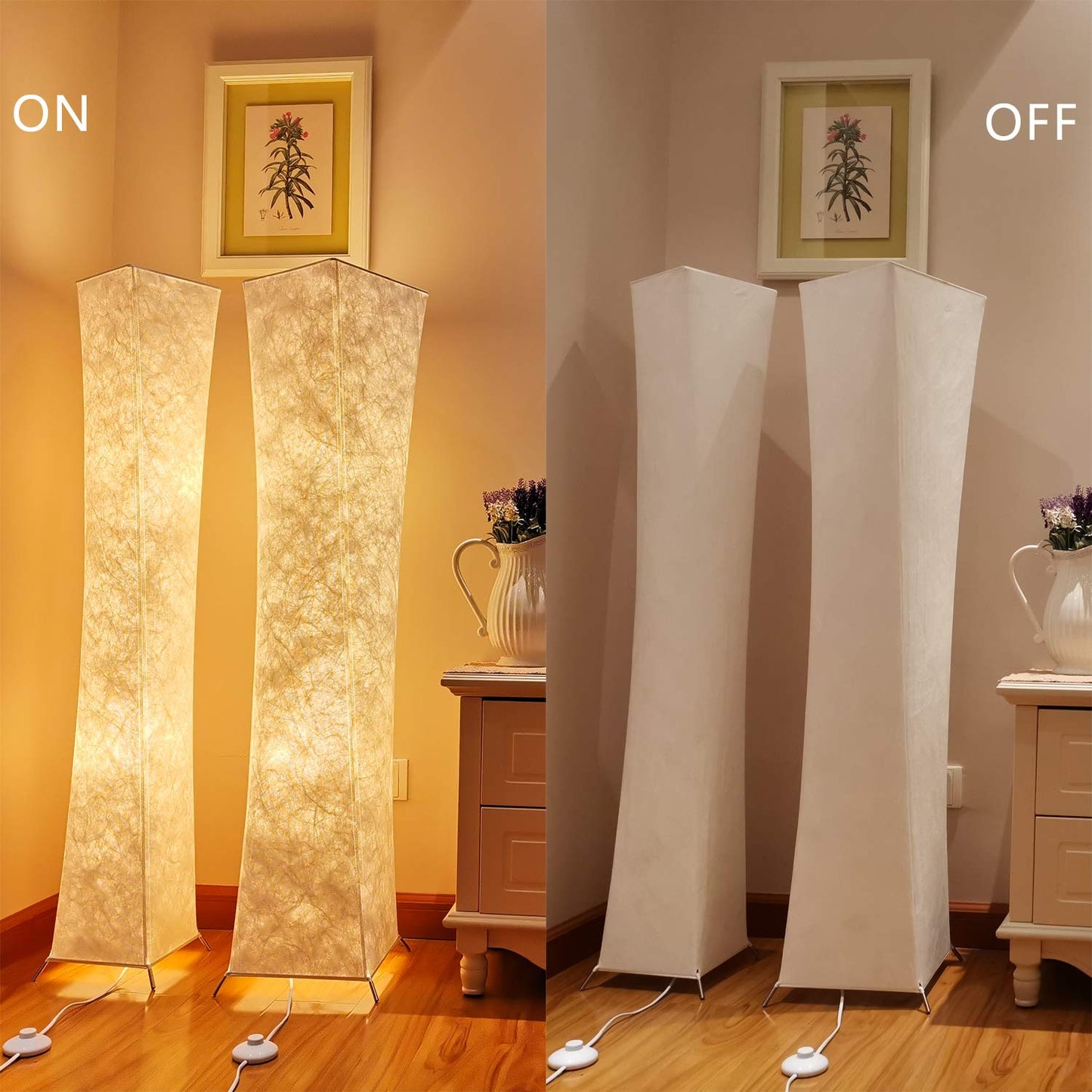 CROSS ZEBRA Floor Lamp, Bedroom Fabric Lamp Soft Warm Lighting Romantic Atmosphere Minimalist Modern Design for Living Room, Tall Arc Floor Standing