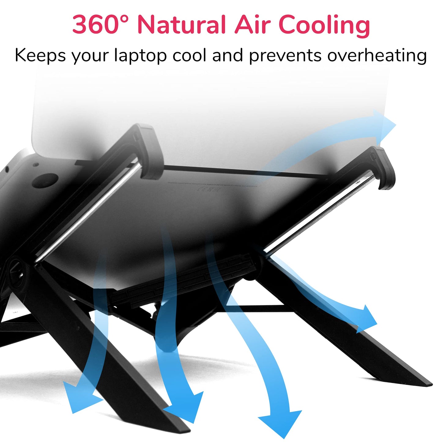NEXSTAND K7 Laptop Stand, Foldable Portable Desktop Laptop Holder with Ventilated Cooling