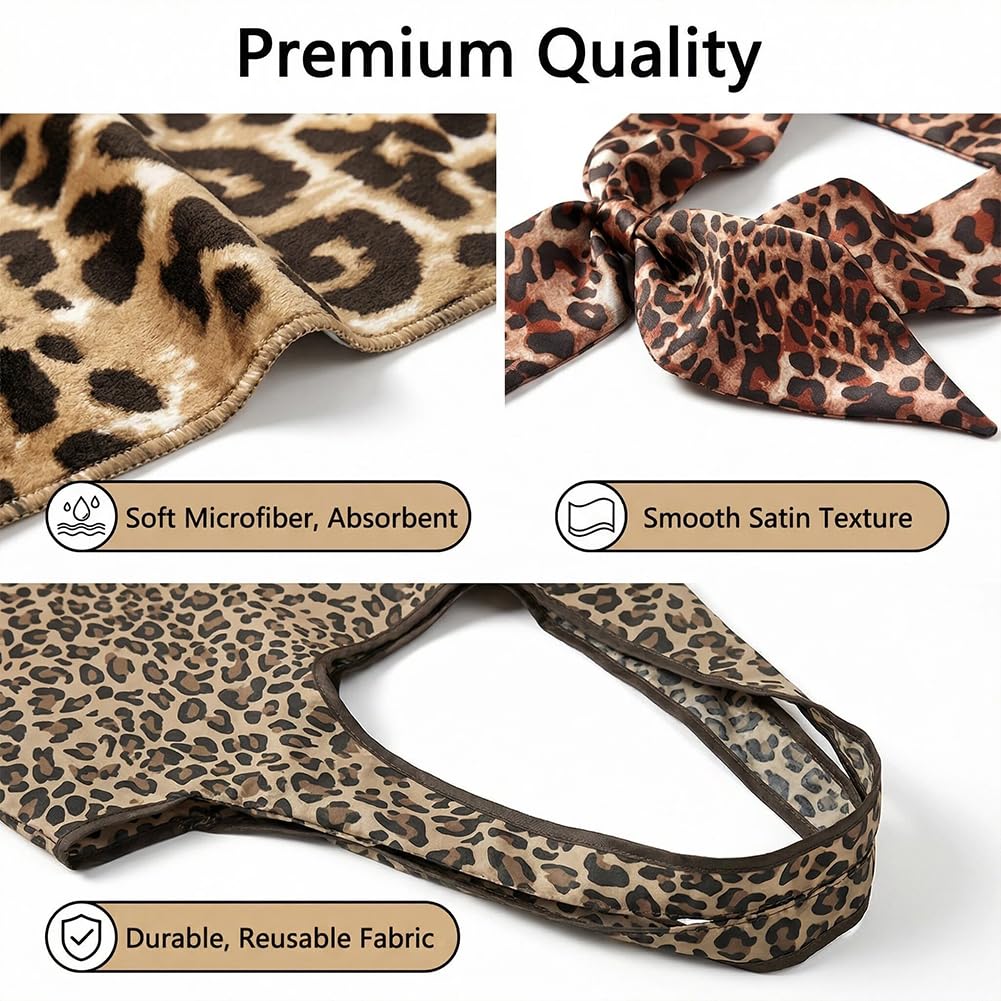 Vexthorion Leopard Quick Dry Towel 160x80CM,Lightweight Towel for Swimming