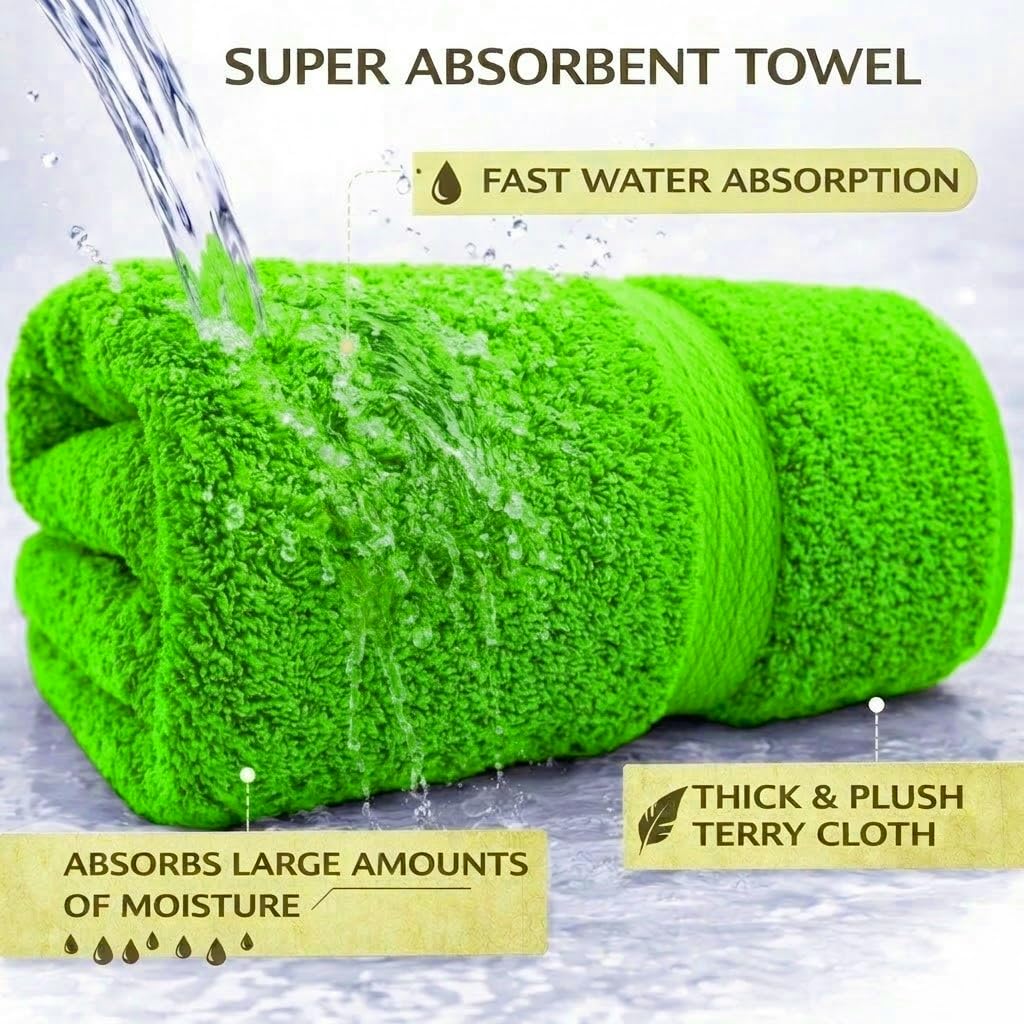 EDB 2X Extra Large Super Jumbo Bath Sheets Towels 100 cm W x 200 cm L Body Wrap Premium Quality 100% Egyptian Cotton Beach, Gym, Spa