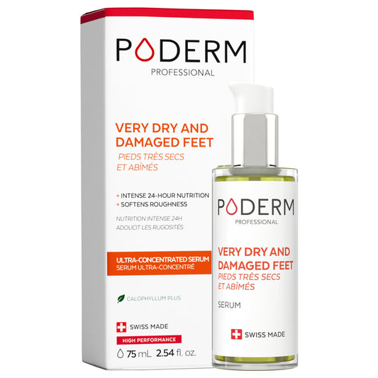 PODERM ? VERY DRY AND DAMAGED FEET ? Intensely Repairs and Nourishes for 24 Hours ? Visibly Repaired Feet in 7 Days - 100% Natural Ingredients ? Foot