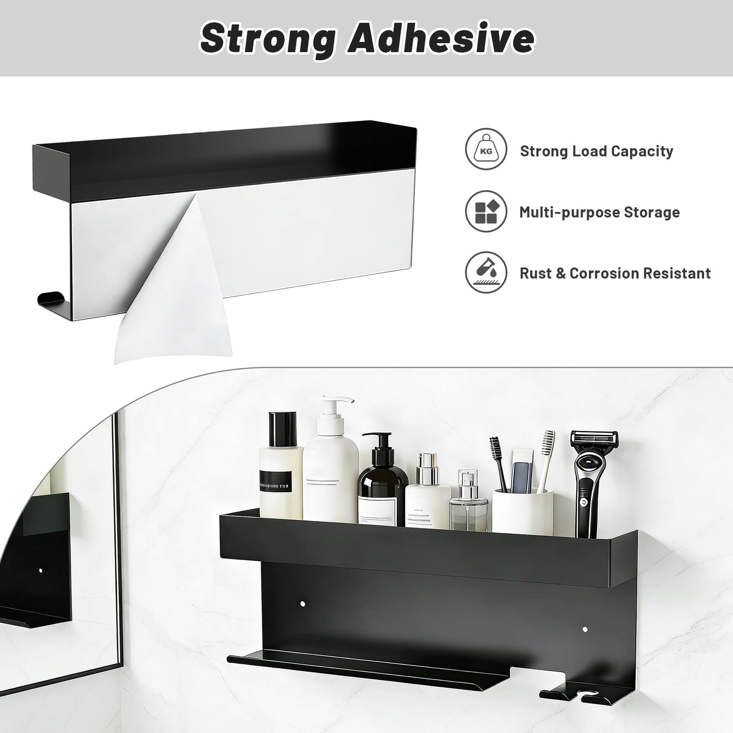 Affogato Storage Holder Compatible with Dyson Airwrap Styler, Curling Iron Wall Mount Holder Stand, Aluminum Hair Tool Organizer Rack for Bathroom