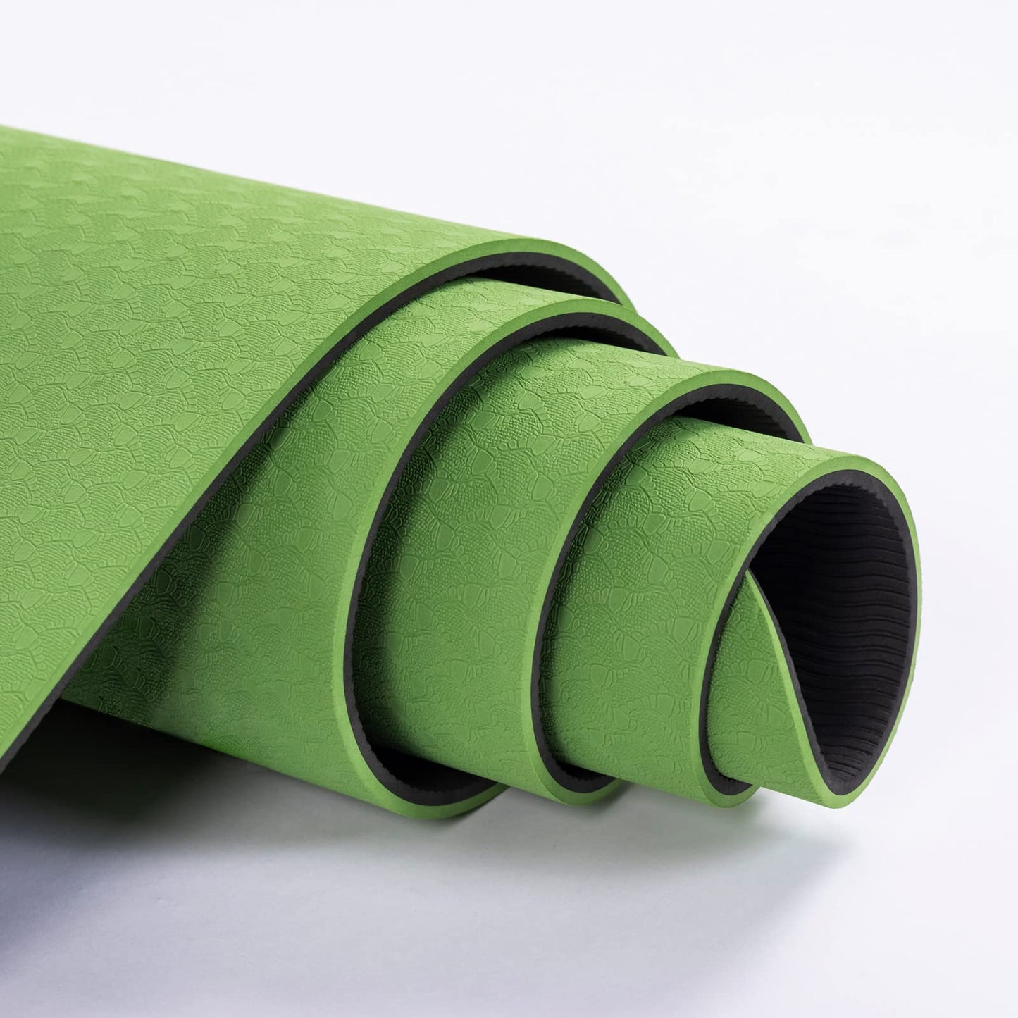 Marjar Yoga Mat Non Slip Exercise Mat TPE Eco Friendly Anti-Tear Yoga Mats for Women 1/3" Fitness Mat for Home Pilates Mats with Carrying Strap