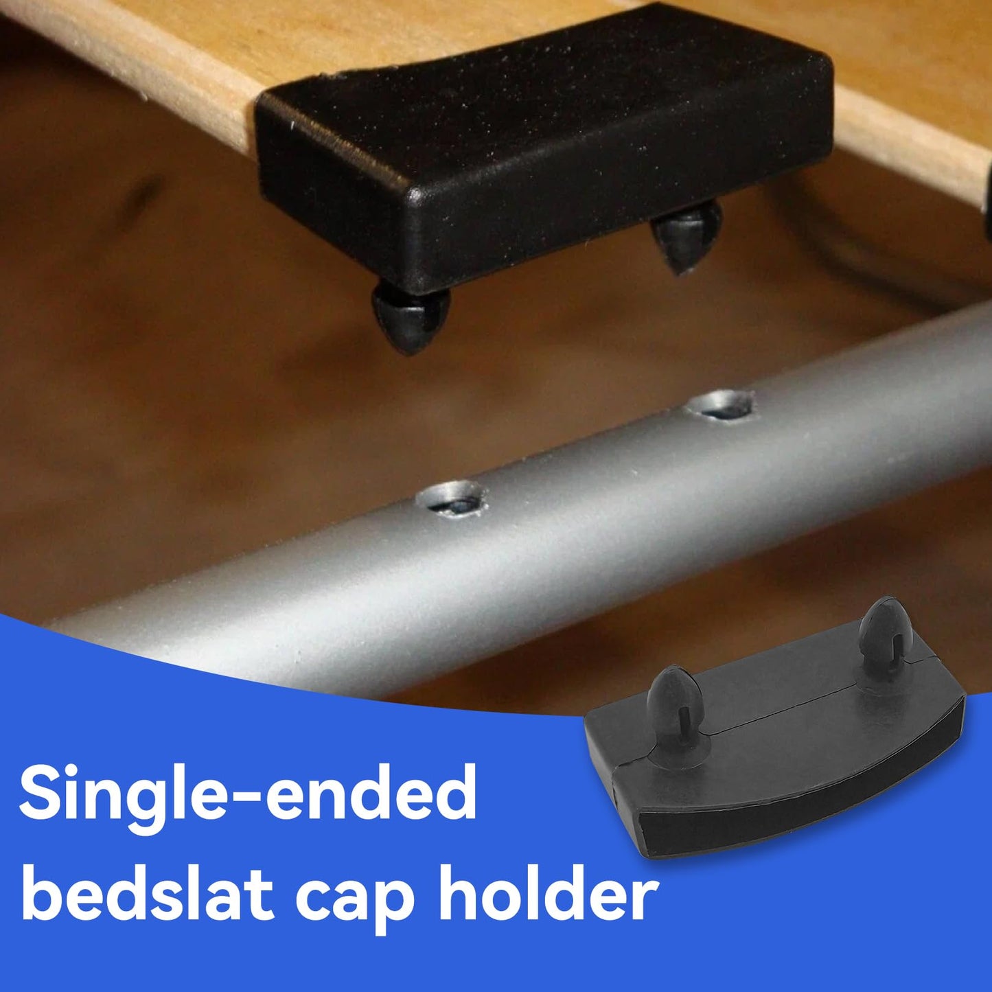 12 Pcs Plastic Bed Slat Holders, Bed Slats Holders, Black Replacement Bed Slats Holders, Plastic Bed Slat Caps