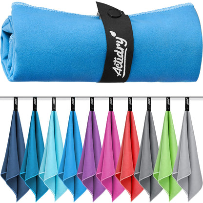 Actidry Microfibre Towel - light and absorbent - 9 colours S M L XL sizes - great for beach, sports and outdoor activity - S 40 x 80 cm 2 pieces