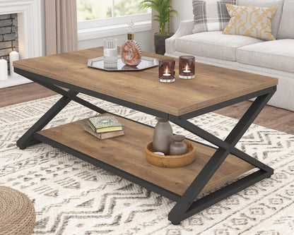 HSH Coffee Table for living room coffee tables Storage 100cm Light Oak