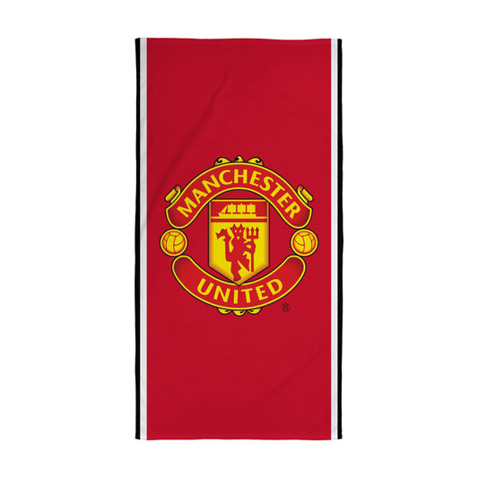Manchester United FC Official Towel | Super Soft Feel, Badge Football Club Design | Perfect The Home, Bath, Beach & Swimming Pool | One Size 75cm x