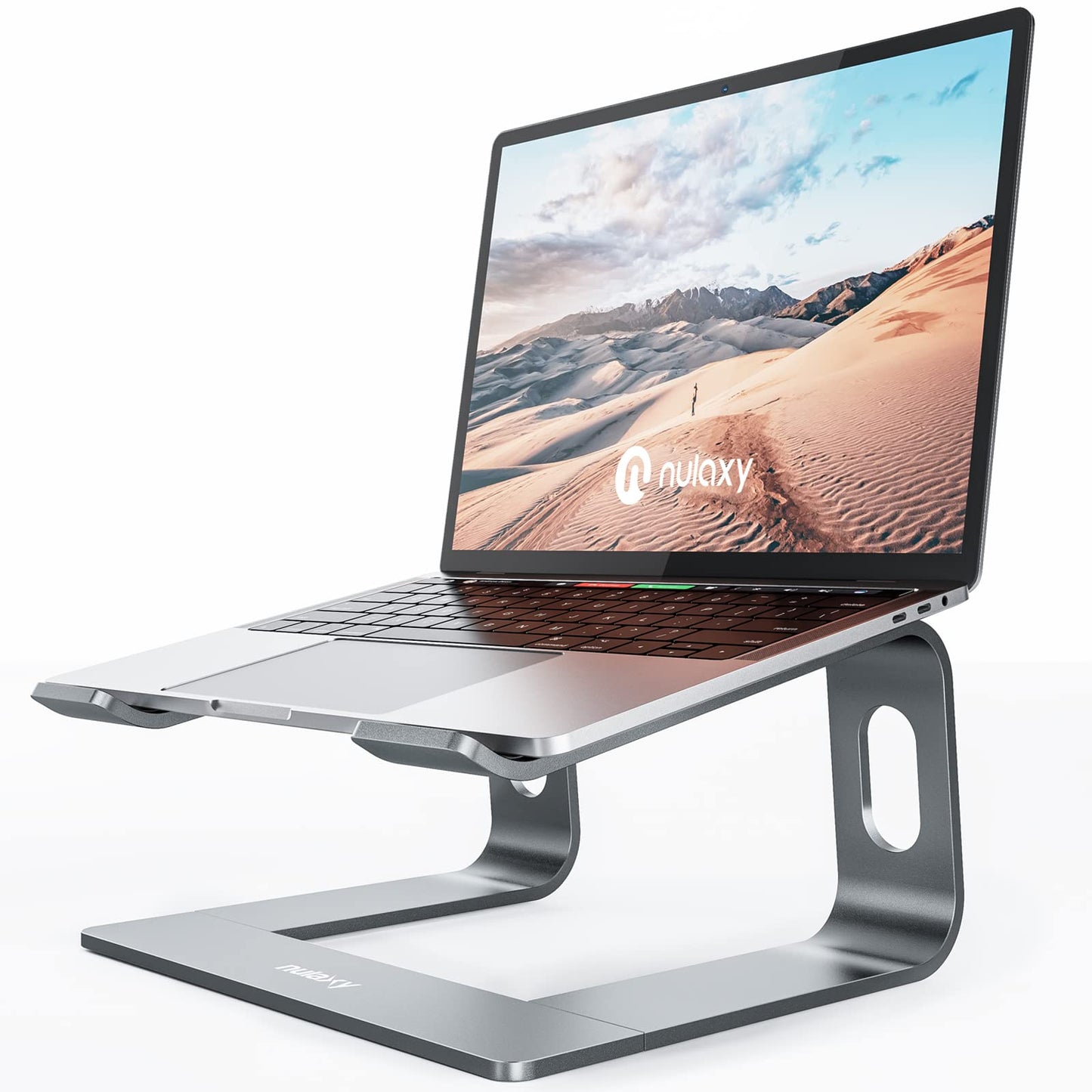 Nulaxy Ergonomic Laptop Stand for Desk, Full Aluminum Detachable Riser