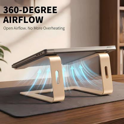 Orionstar Laptop Stand for Desk, Aluminum Laptop Riser, Portable Computer Stand for Apple Mac MacBook Air Pro 10-15.6 Inch Notebook Computer