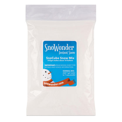 SNOWONDER Instant Snow Fake Artificial Snow, Also Great for Making Cloud Slime - Mix Makes 10 Gallons of Fake Snow