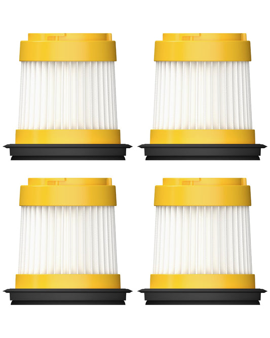 HOTO 4 PCS Filter Replacement for HOTO AutoCare Air Duster & Vacuum - 4-in-1 Portable Mini Vacuum with 20000Pa Strong Suction ONLY, NOT Compatible