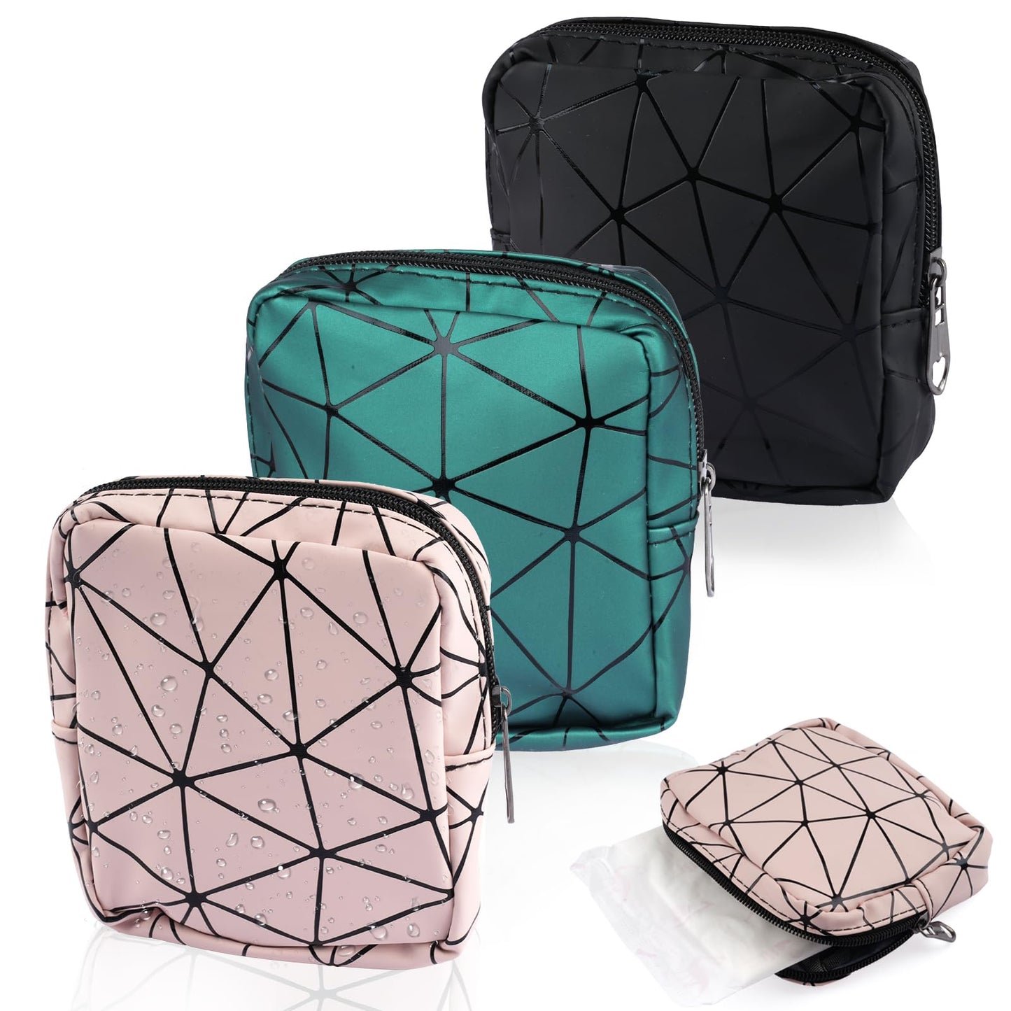 3 Pcs Sanitary Pad Storage Bag, Portable Sanitary Towel Holder Reusable
