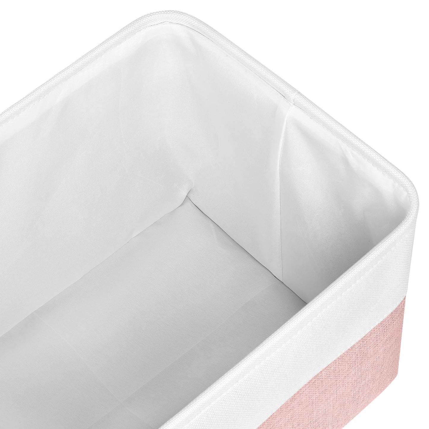 Syeeiex Large Storage Baskets for Shelves with Leather Handle, 3 Pack