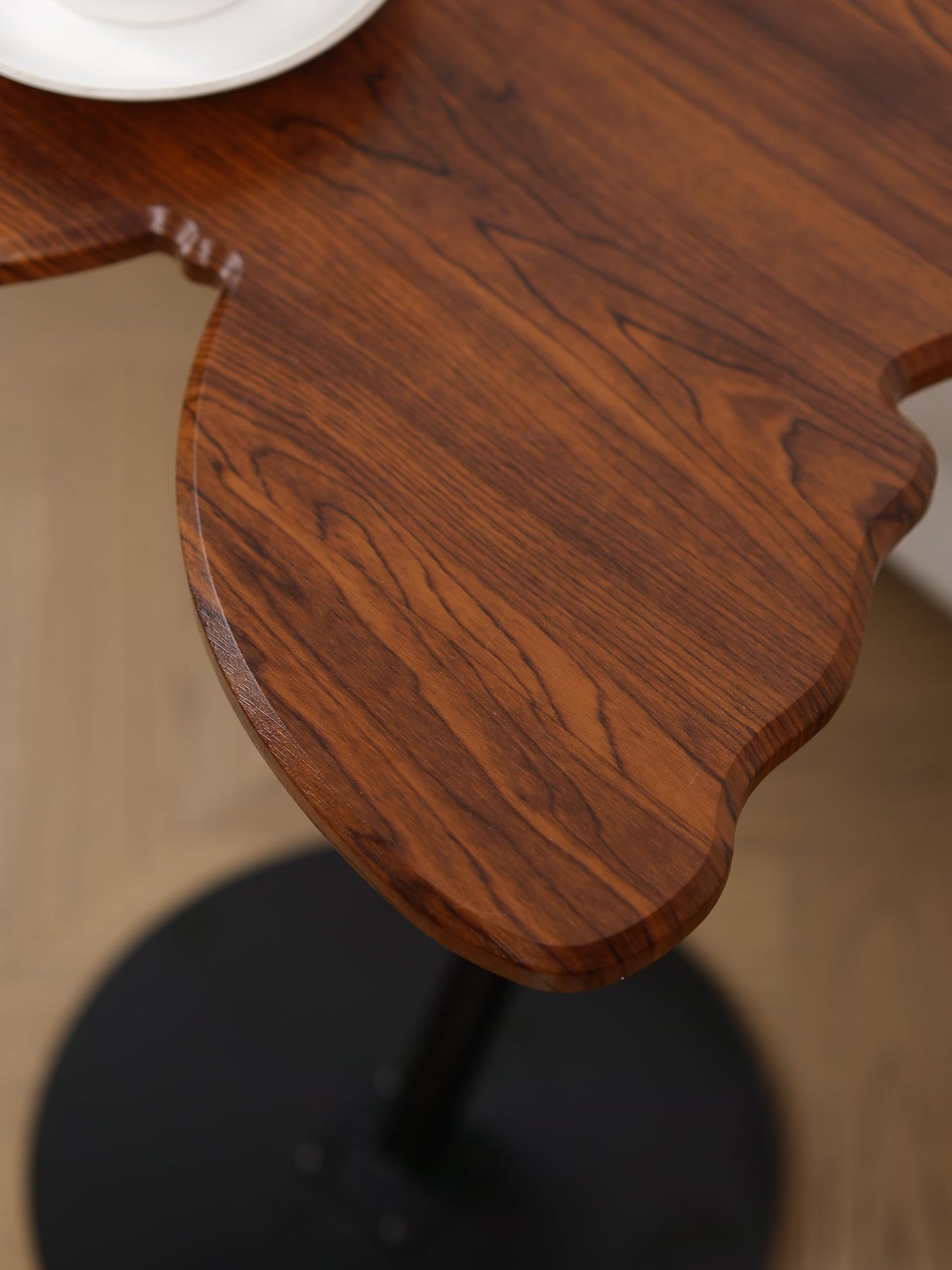 LOSTTYPE Wooden Butterfly Shape Side End Table,Side Table Wooden