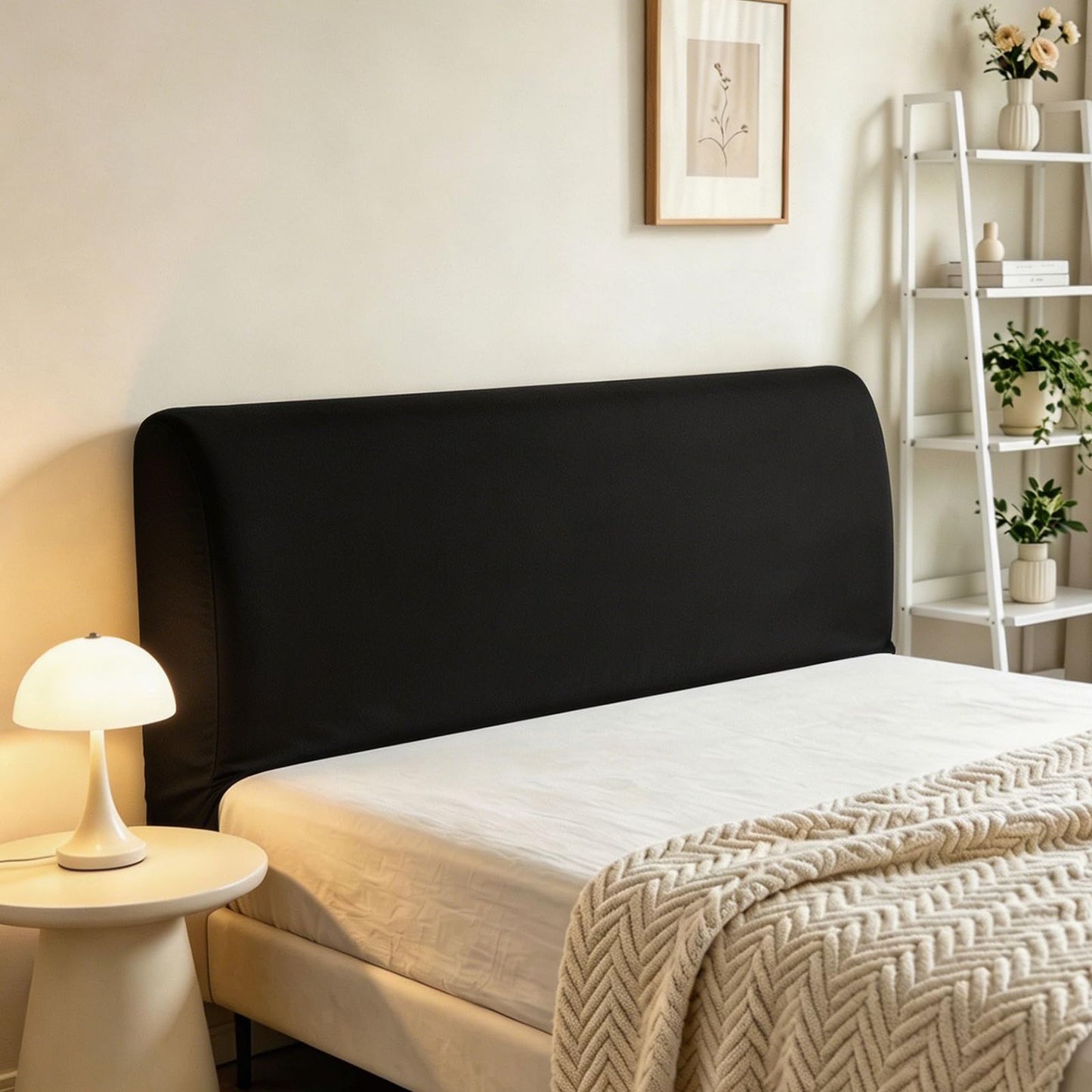 Sueving Stretch Headboard Cover, Bed Headboard Cover, Dustproof Headboard Wrap, All-Inclusive Bed Head Protector for Single/Double/King/Super King