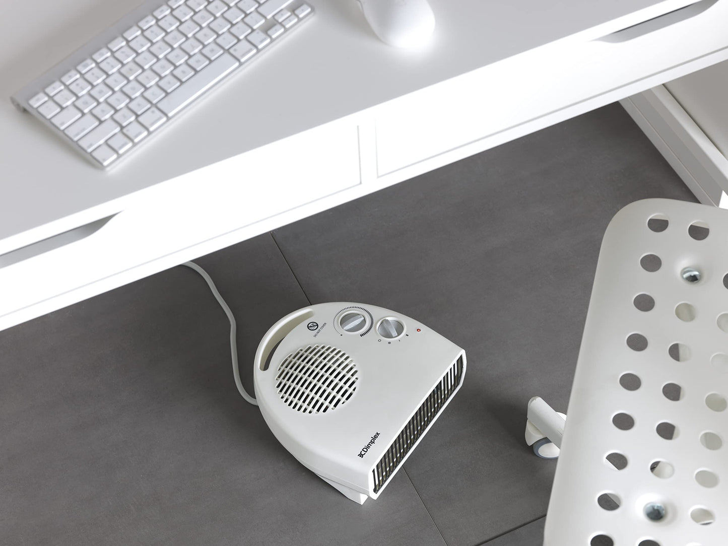 Dimplex 3KW Electric Fan Heater, Compact Fan Heater with 2 Heat Settings, Frost Protection, Cool Blow Option and Manual Thermostat