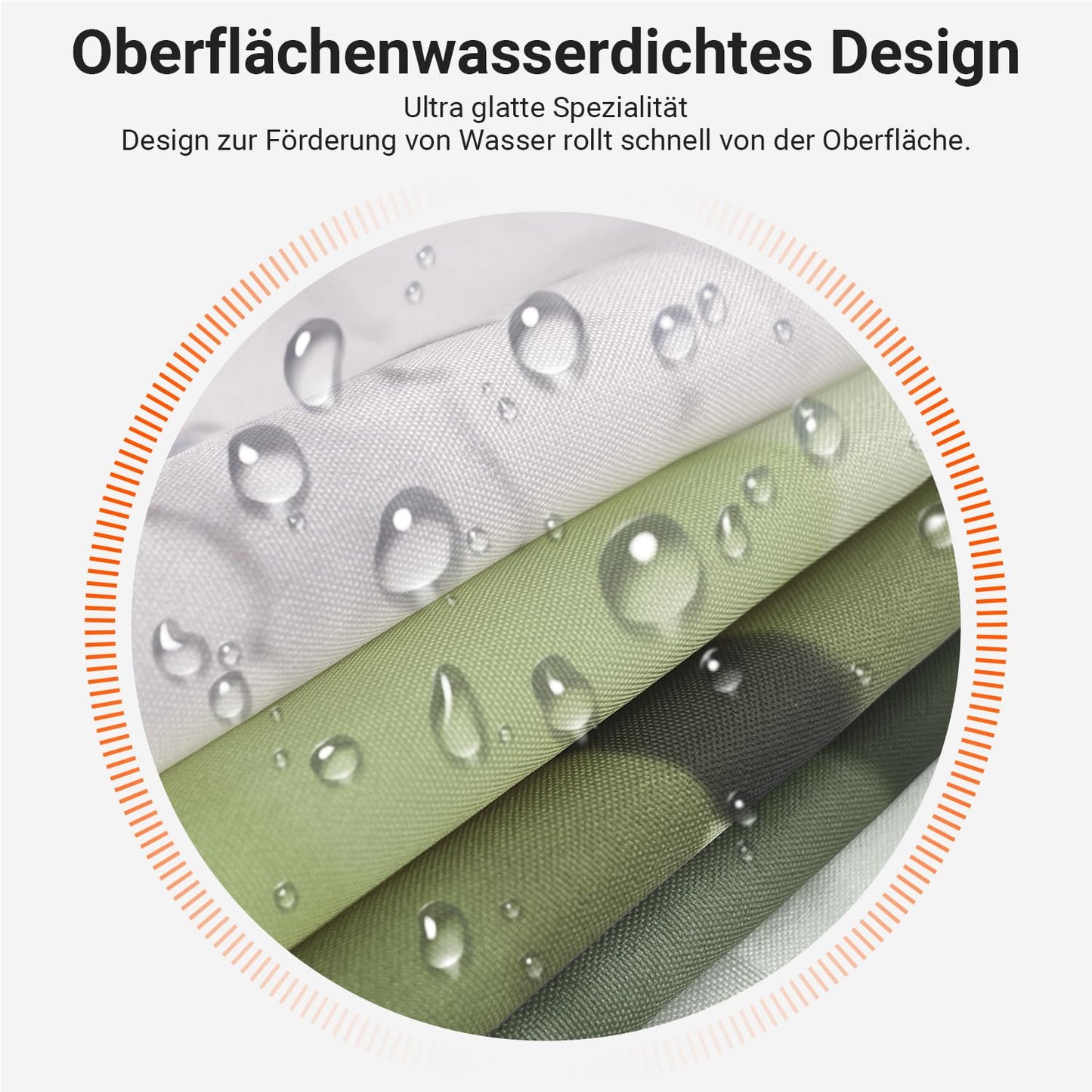 Shower Curtain, 180 x 200 cm, Sage Green Daisies Motif, Weighted Hem, Anti-Mould, Water-Repellent