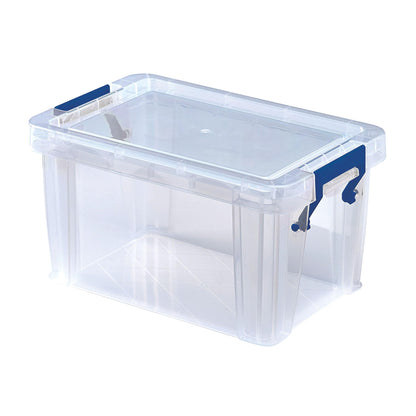 Bankers Box Storage Box 1.7L 10 Pack - BPA-Free, Stackable Plastic Organizer with Clip-Lock Lid