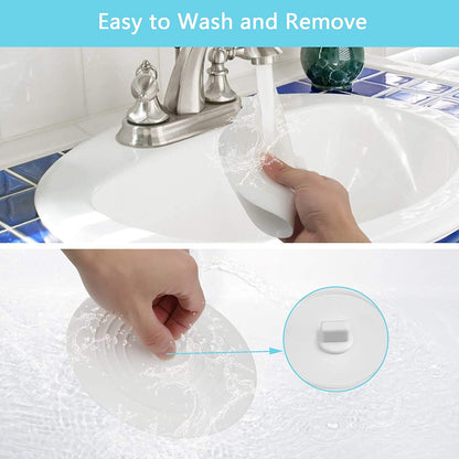 2 pack Silicone Tub Stopper,Drain Stopper Universal Sink Plug,Drain Plug for Kitchens, Bathrooms and Laundries, Sink Bathtub Drain Cover15.3cm/6inch