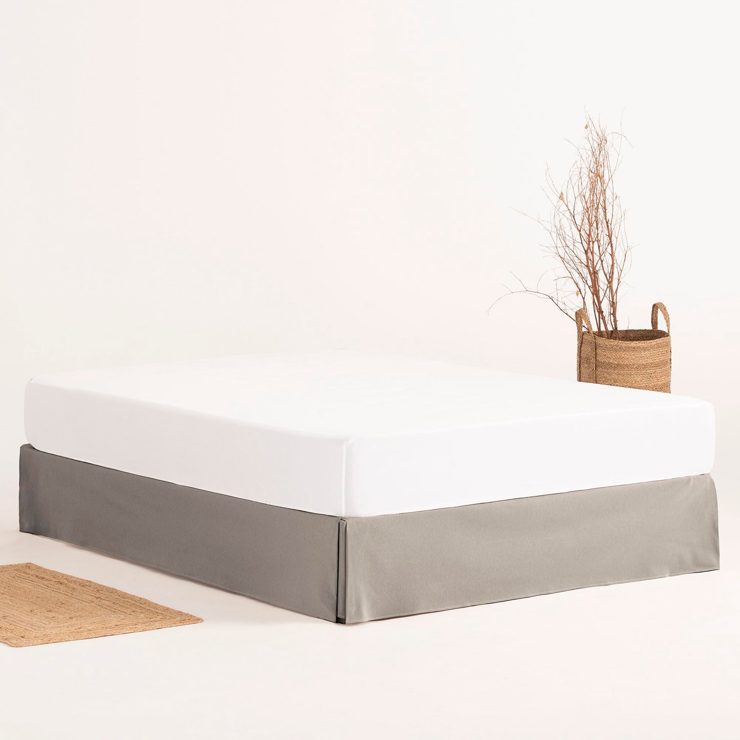 Sofa Cover 200 x 190/200 cm Bed Frame Cover 200 cm – Grey