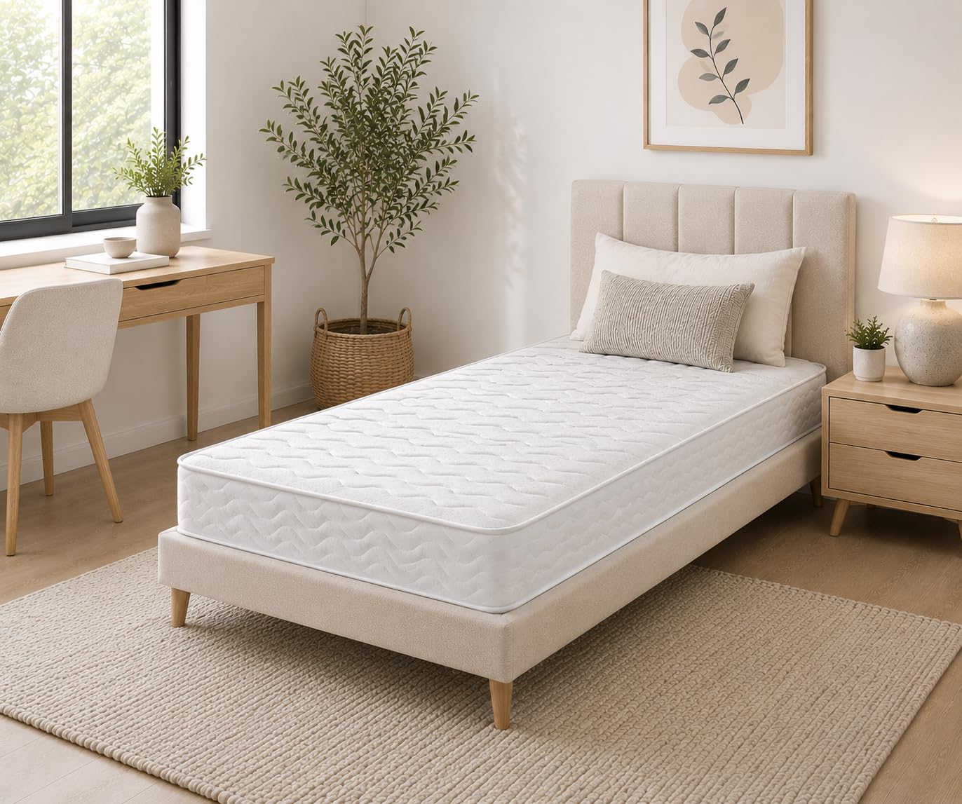 Starlight Beds Wave Budget Sprung 80x200 Mattress with Foam Layer