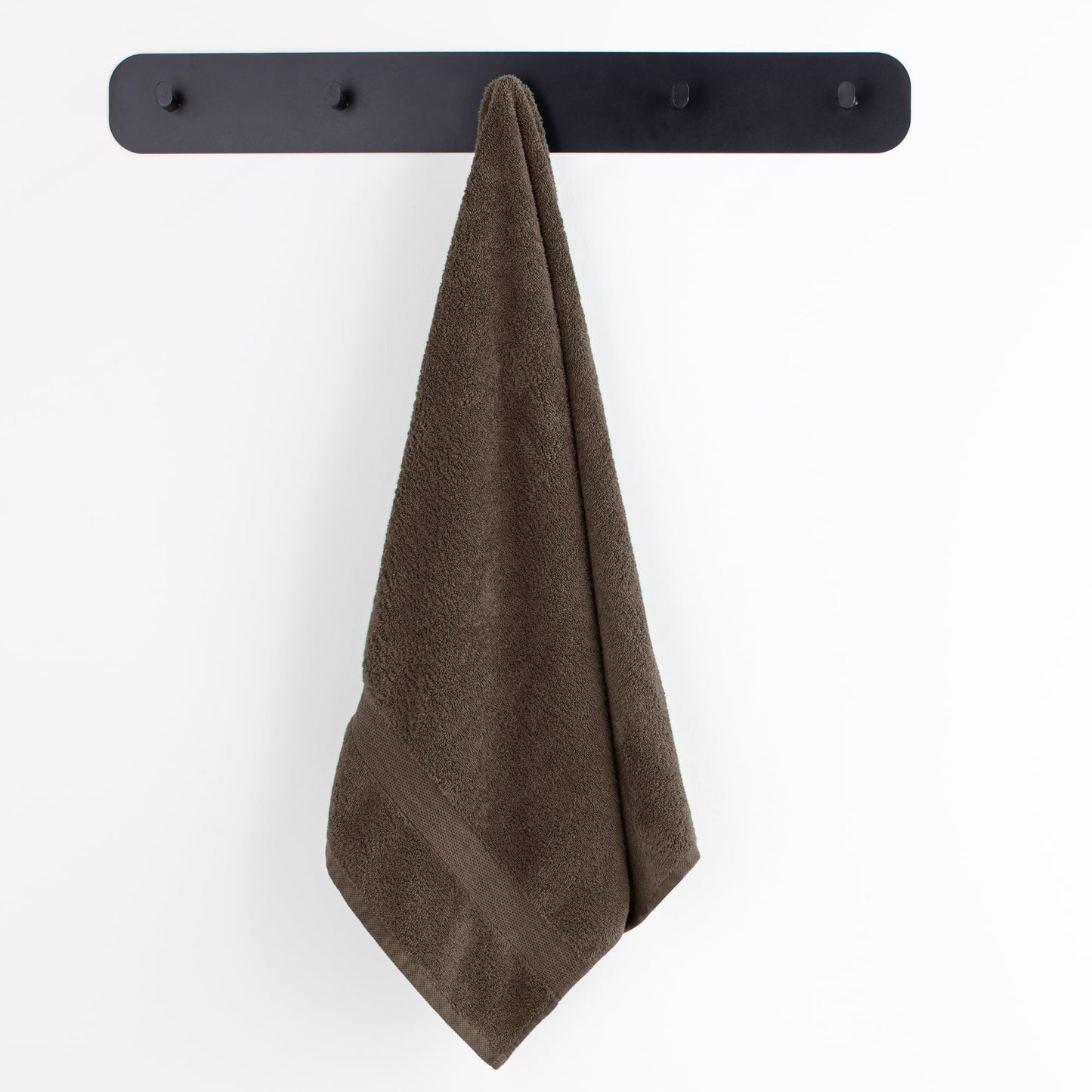DecoKing Set of 10 Cotton Quality 525 g/m² 4 Guest Towels 30 x 50 cm 4 Hand Towels 50 x 100 cm and 2 Bath Towels 70 x 140 cm Brown Nut Brown