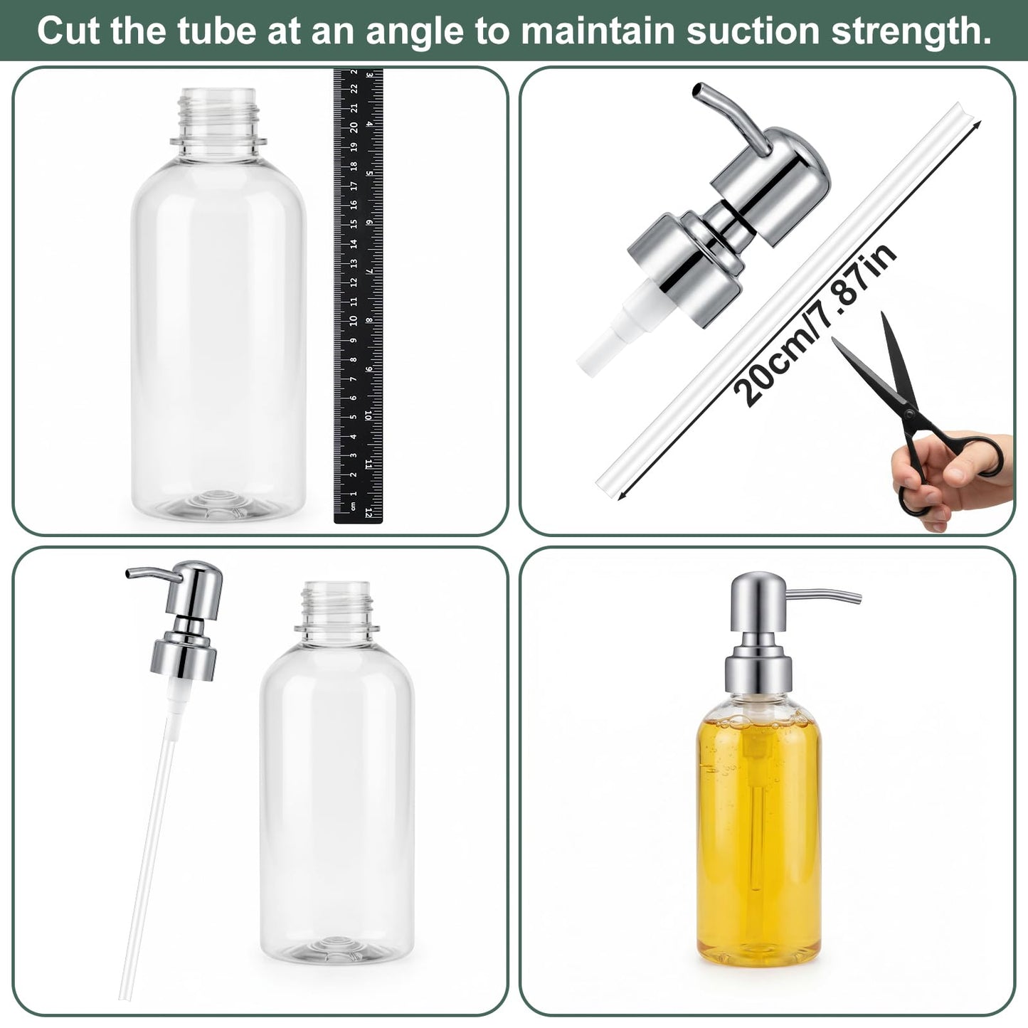 2 Pack Silver Replacement Pump for Soap Dispenser