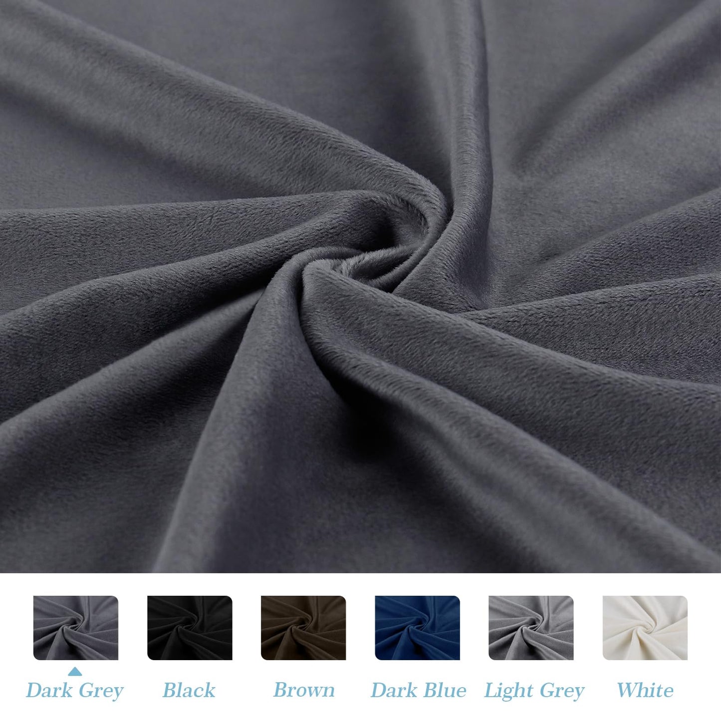 TAOCOCO Bed Headboard Cover, Elastic Headboard protection cover, all-inclusive design solid color elastic protection, Dark Grey 180-200 cm