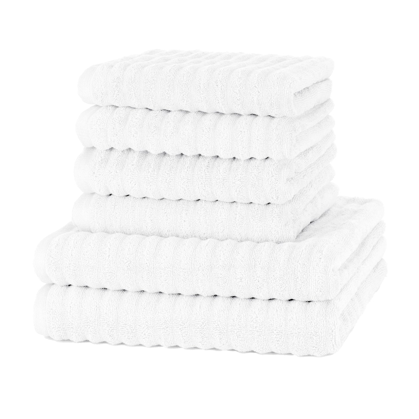 Merana OSLO towel set | quick-drying, soft & lint-free | terry luxury quality | 100% cotton terrycloth | OEKO-TEX | 590 GSM | gift set | White