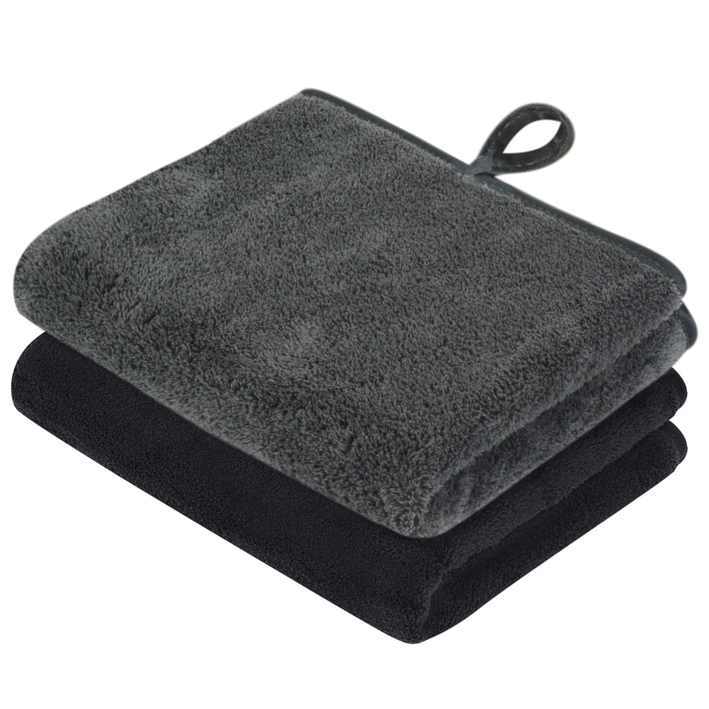 VIVOTE 2pcs Microfibre Hand Towels for Kitchen Multipurpose Hand Towel Set