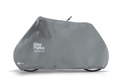 BikeParka STASH Waterproof Bicycle Cover - PAVEMENT Grey
