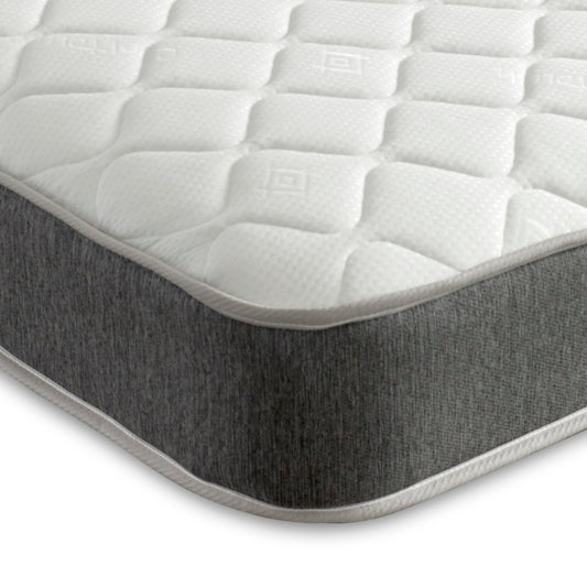 Extreme Comfort Hybrid Grey Essentials Mattress | 4ft Small Double (120cm x 190cm) | Memory Foam & Bonnell Spring | Plush Feel | Cooltouch Plus Sleep