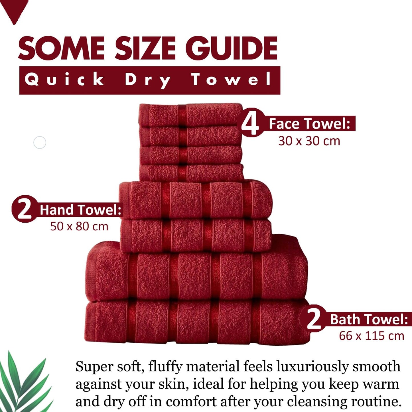 FAIRWAYUK 8-Piece Towels Bale Set for Bathroom, Ultra Soft Premium Quality Water Absorbent Towel Gift Sets, 100% Egyptian Cotton