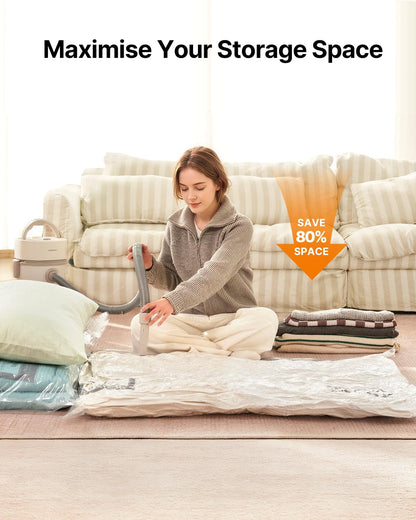 VINTAR Extra Large Vacuum Storage Bags, 4 Pack 100x130cm