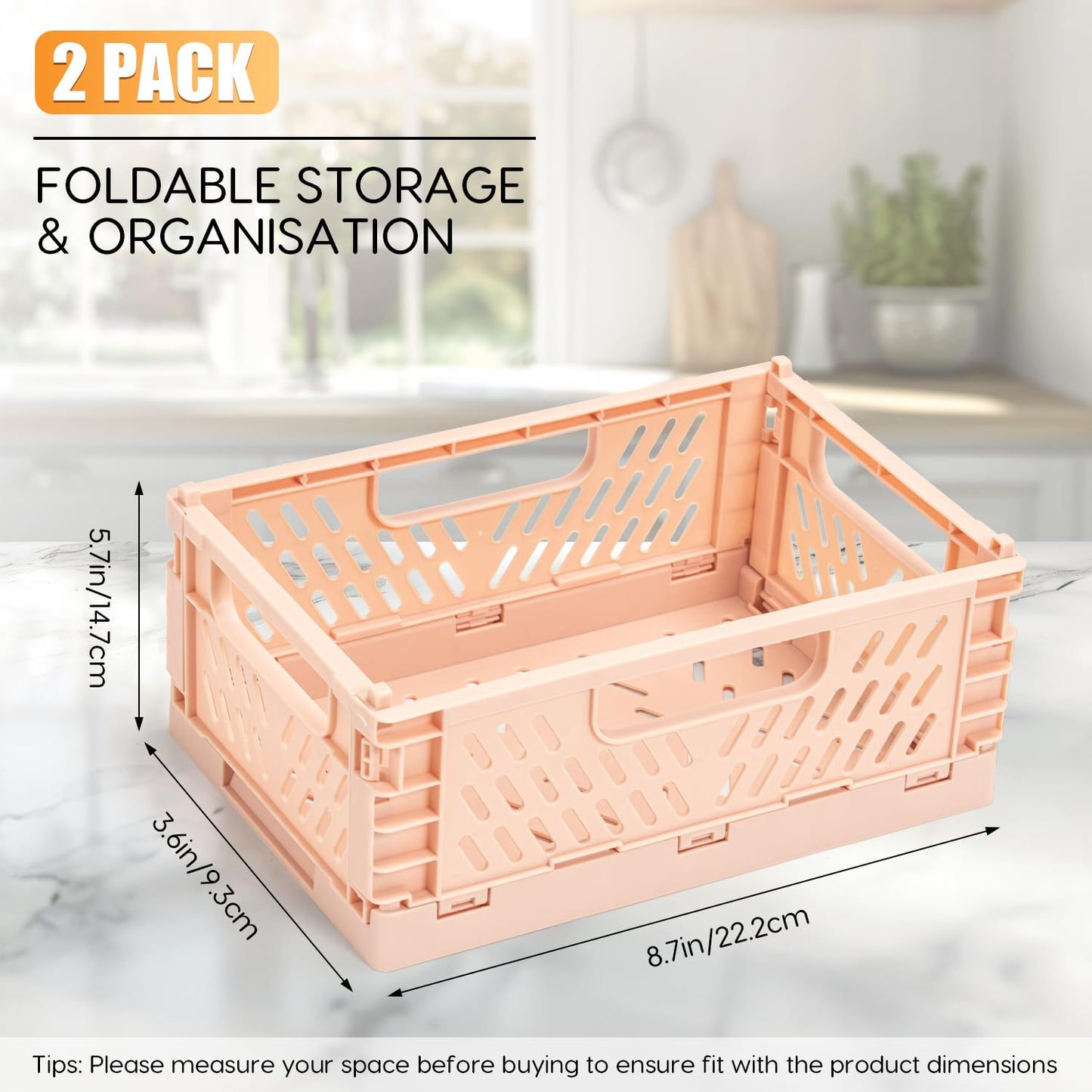 Zouwel Cupboard Storage Organiser, 2Pack Kitchen Cabinet Door Organisers Boxes, Self-Adhesive Foldable Storage & Organisation for Cupboard, Bathroom