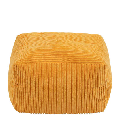 icon Amara Small Cord Bean Bag Footstool with Filling Included, Yellow