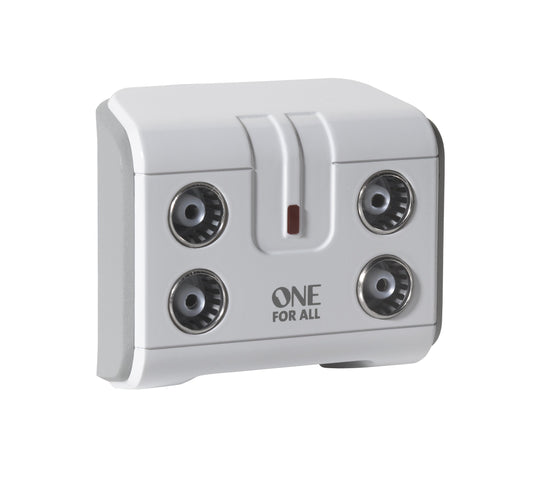One For All SV9604 4 Way Signal Booster/Splitter for TV