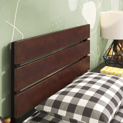 Zinus Figari Single Bed frame - Bed 90x190 cm - 31 cm Height with Underbed storage - Sustainable Bamboo and Metal Platform Bed frame with Headboard -