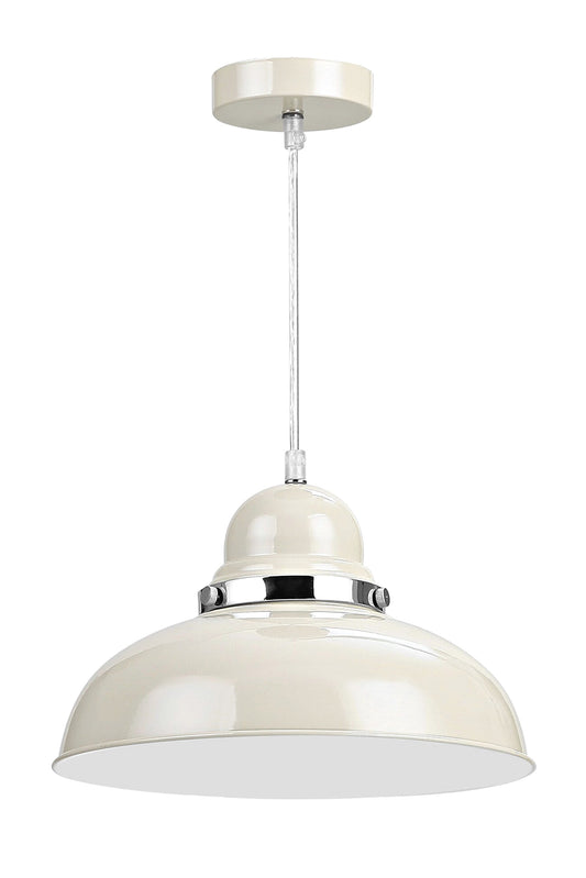 Premier Housewares E27 Edison Screw 40 W Vermont Pendant Ligh, 115 x 30 x 30 cm - Clay