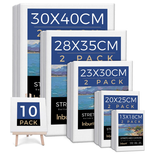 Canvas for Painting, 10 Pack Multi Sizes Canvas, Art Canvases for Painting