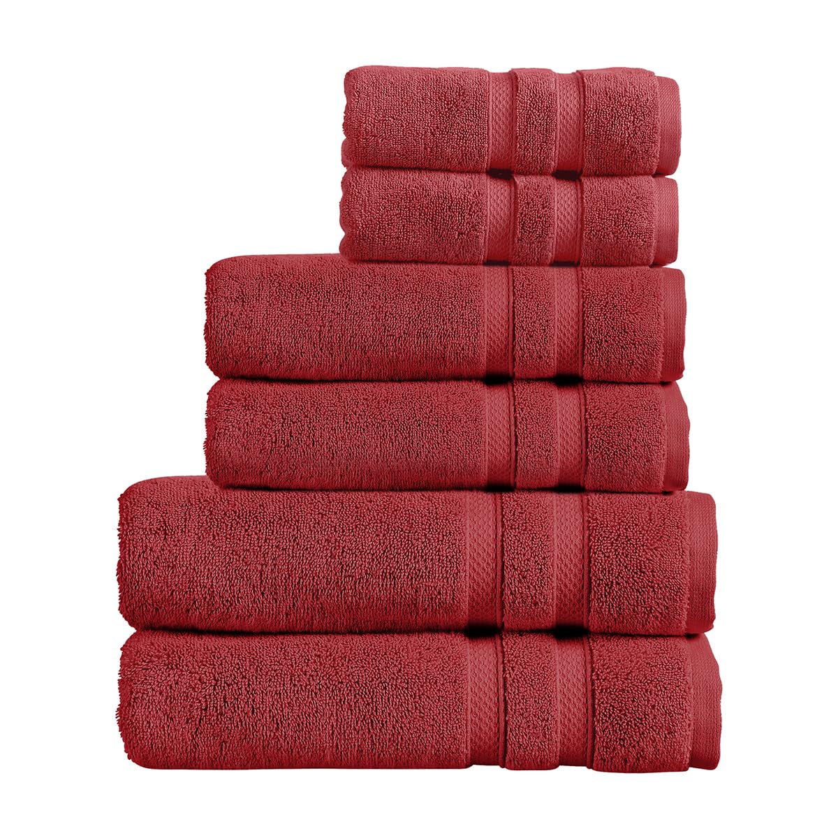 Christy Chroma Family Towel Set | Set of 6 | 2 Hand 2 Bath 2 Bath Sheets | Highly Absorbent Heavyweight 675GSM | Bold and Bright