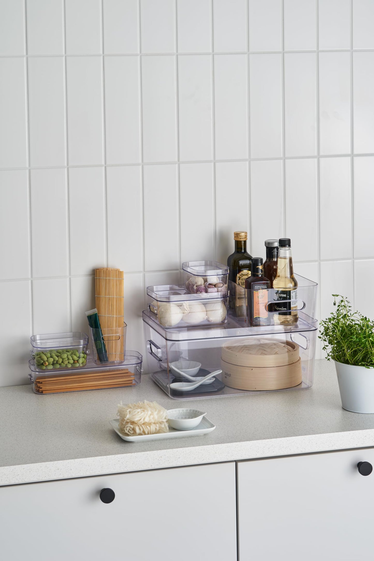 SmartStore Compact Clear L Storage Box Lid | Transparent | Premium Material | Dishwasher Safe | Stackable Design | Versatile Use