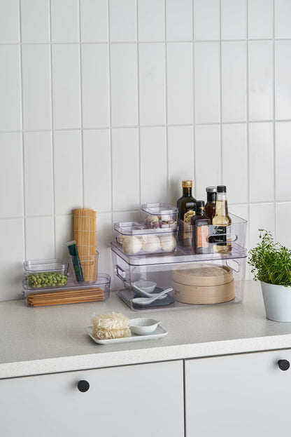 SmartStore Compact Clear L Storage Box Lid | Transparent | Premium Material | Dishwasher Safe | Stackable Design | Versatile Use