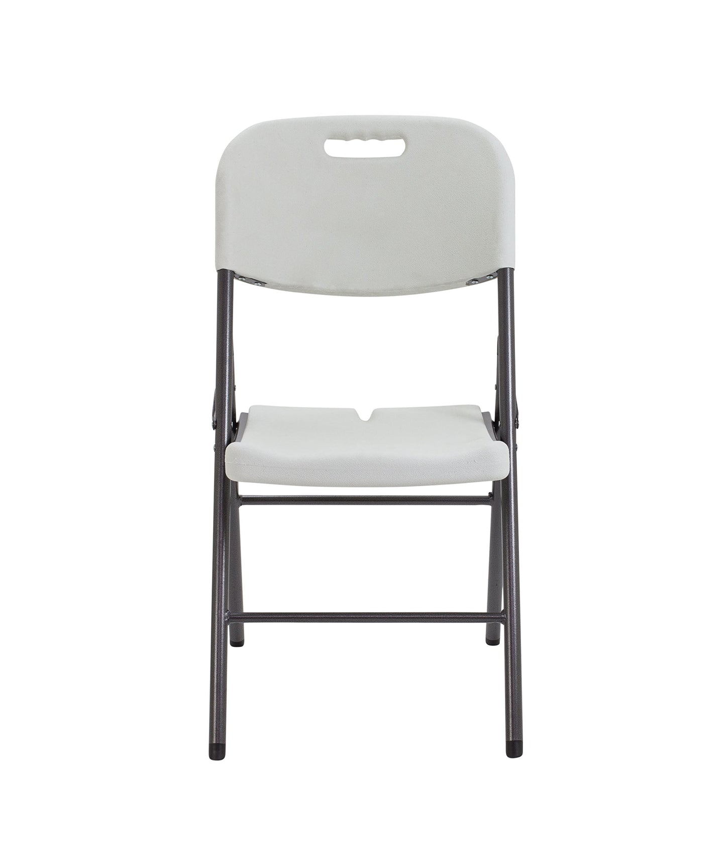Office Hippo Occasional Folding 4 Leg Chair, Plastic, White